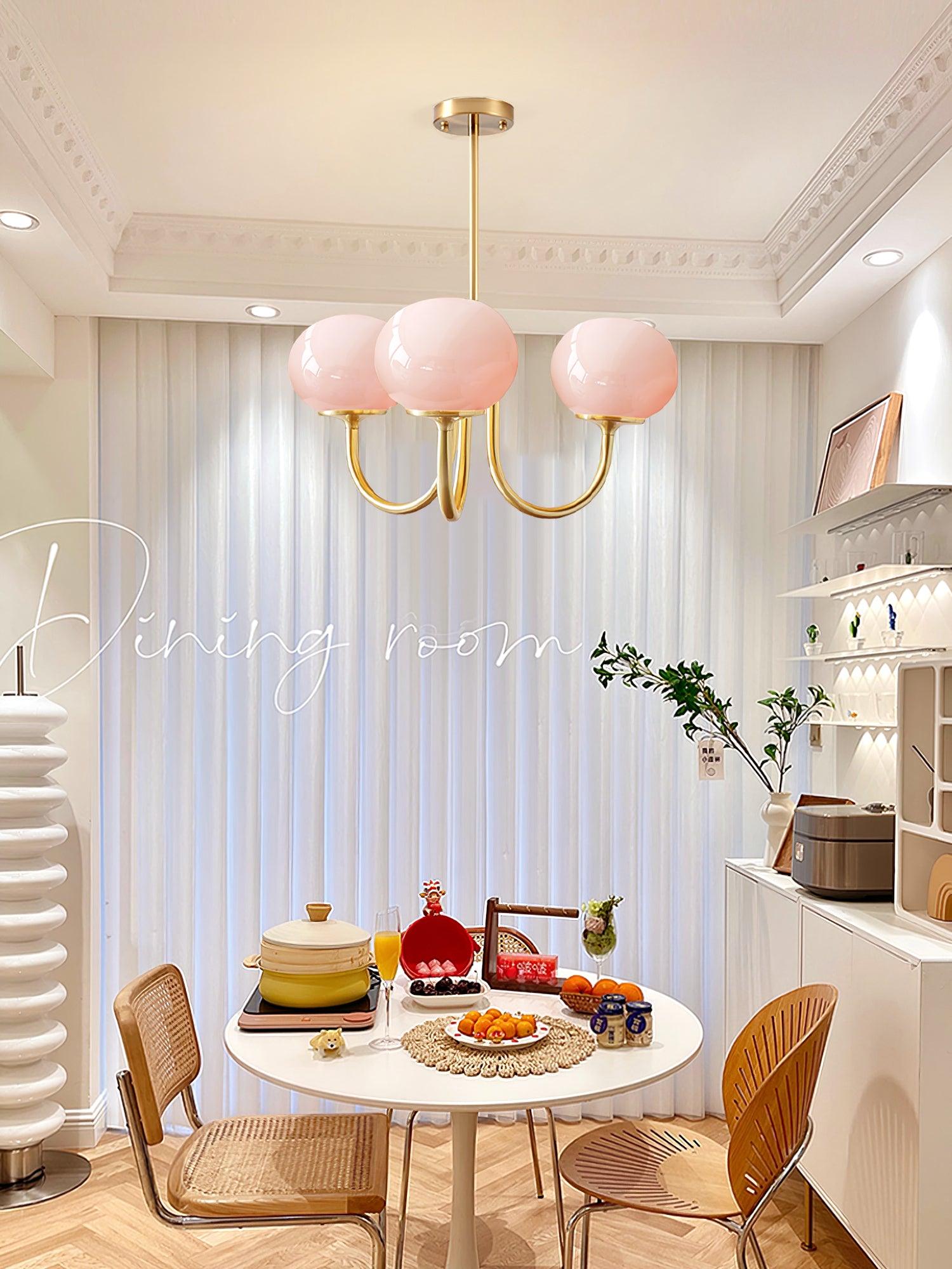 Lueur D'amour : Kronleuchter Aus Marshmallow au Design Moderne