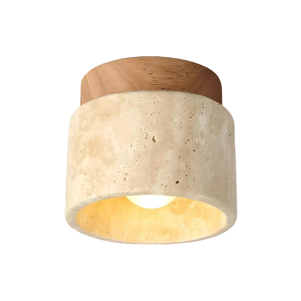 Apportez Douceur et Style avec la Travertin Led-deckenlampe en Bois
