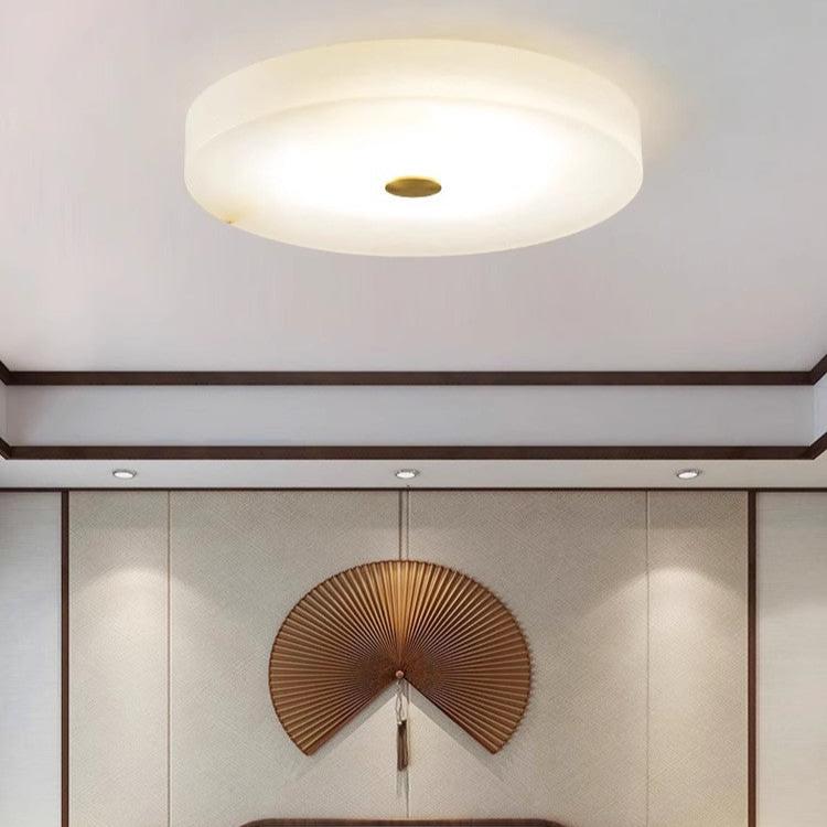 Apportez du Luxe avec L'alabaster éclairage Intégré Ronde