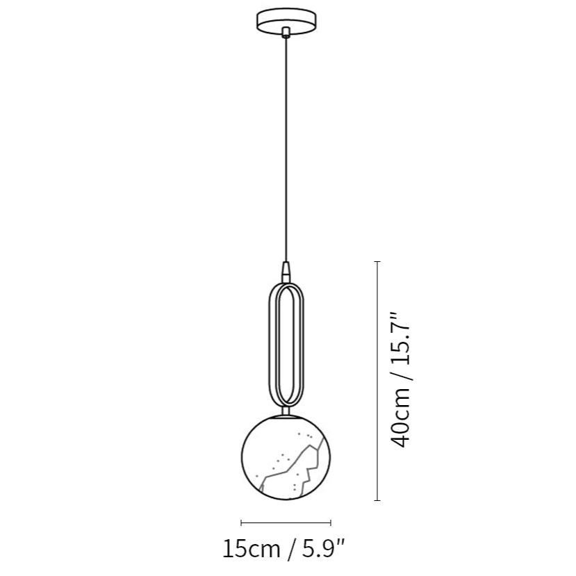 Illuminez votre Intérieur avec L'élégante Alabaster Oval Ring Hängeleuchte