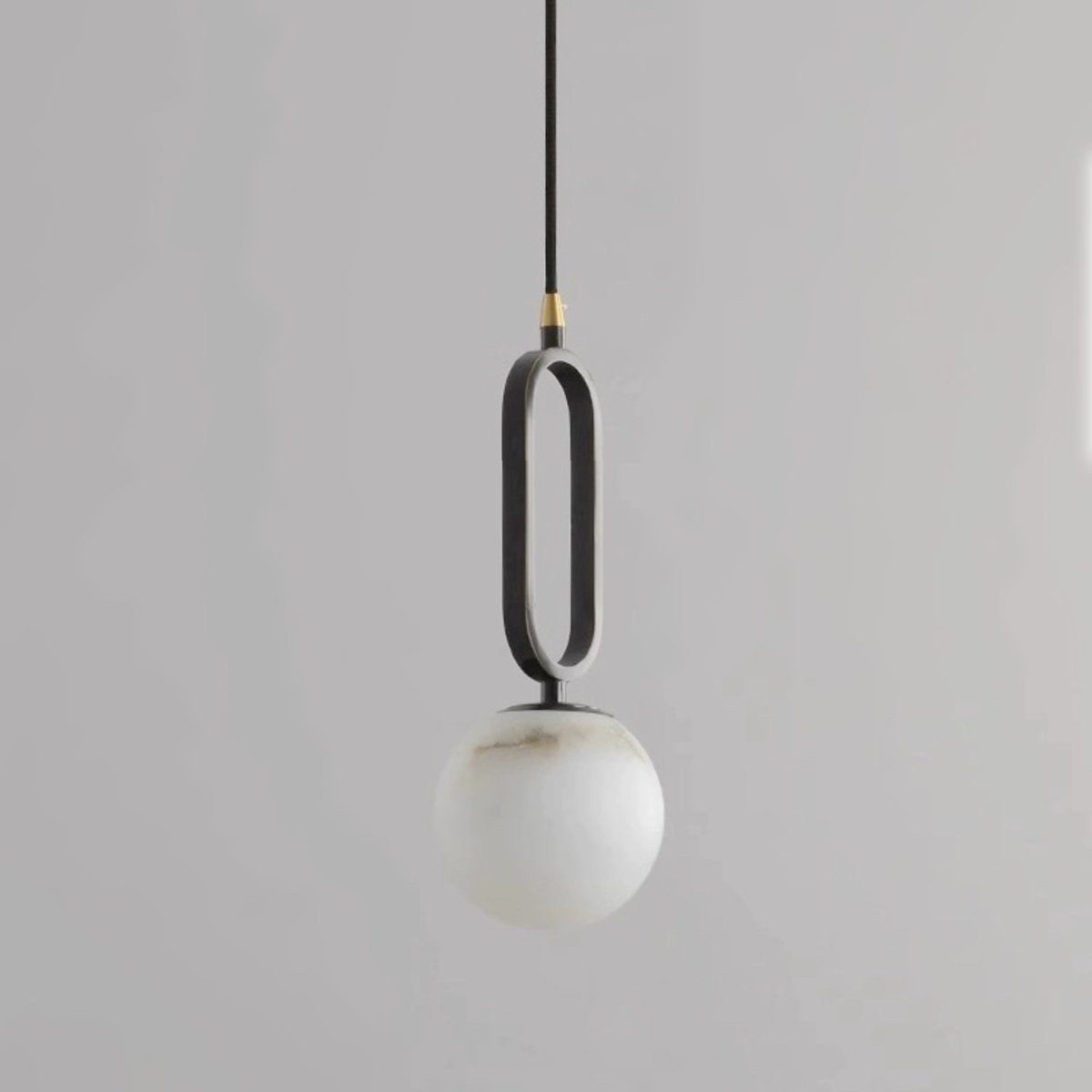 Illuminez votre Intérieur avec L'élégante Alabaster Oval Ring Hängeleuchte