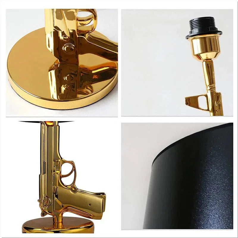 Lampe de Bureau Artdelumière en Forme de Pistolet élégante et Unique