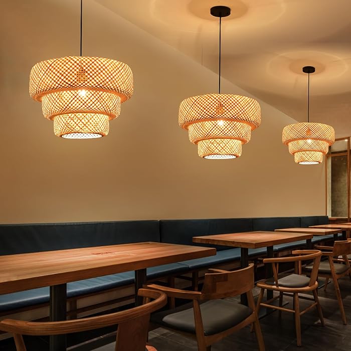 Illuminez votre Espace avec la Boho Bamboe Pendelleuchte élégante