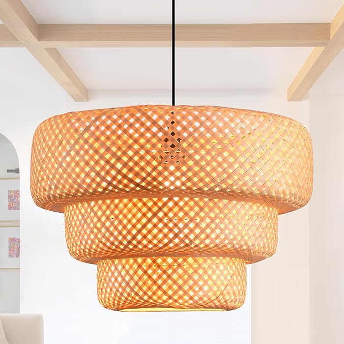 Illuminez votre Espace avec la Boho Bamboe Pendelleuchte élégante