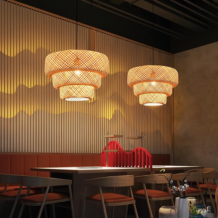Illuminez votre Espace avec la Boho Bamboe Pendelleuchte élégante
