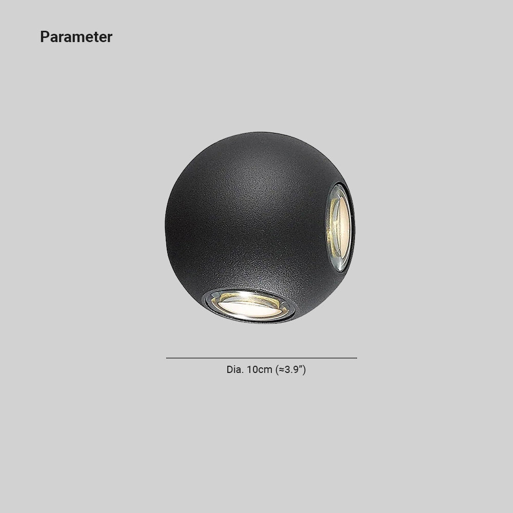 Lampe Murale Globe en Aluminium pour une Bonne Décoration Durable