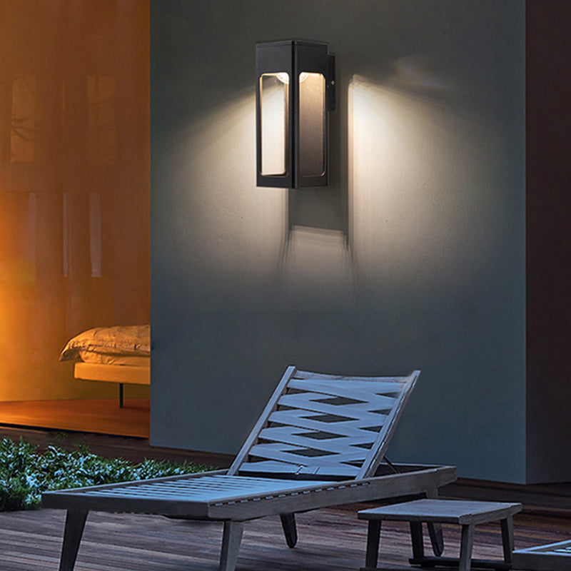 Éclairez votre Extérieur avec une Lampe Murale Géométrique Moderne pour la Installation