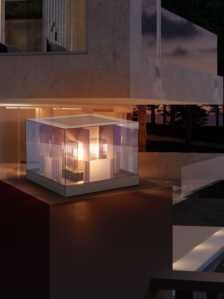 Lumière Douce Cubex Gleam, Nahtlos In Cada Jardins avec énergie Solaire