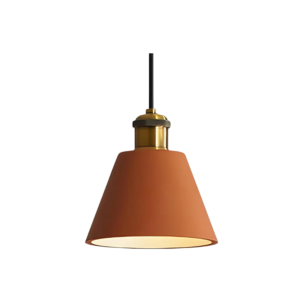 Suspension en terracotta de la Verfijnde Scandi Deckenlampe en métal et résine