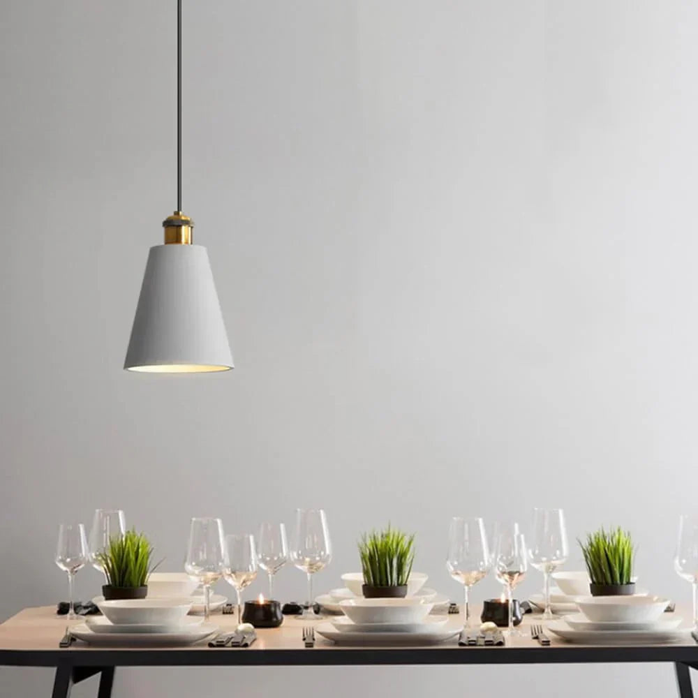 Ampoule suspendue grise de la verfijnde scandi deckenlampe en métal et résine