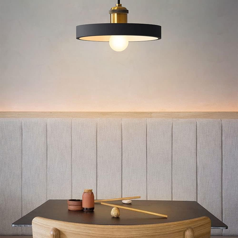Verfijnde scandi deckenlampe moderne noire et or en métal et résine