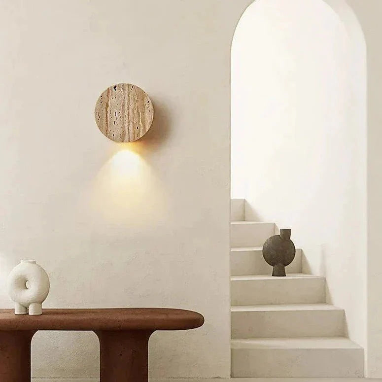 Illuminez votre Espace avec la élégante Lampe Murale Beige Travertijn