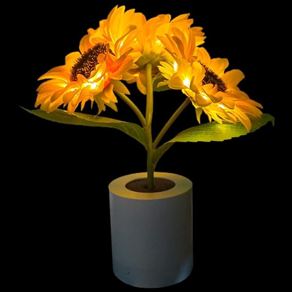 Cette Lampe éclatante de Tournesol pour une Lumière Douce et Chaleureuse