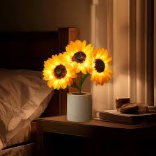 Cette Lampe éclatante de Tournesol pour une Lumière Douce et Chaleureuse