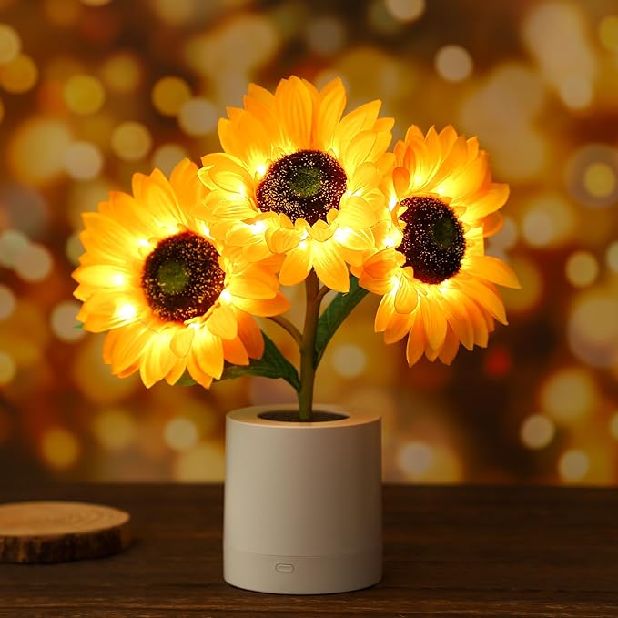 Cette Lampe éclatante de Tournesol pour une Lumière Douce et Chaleureuse