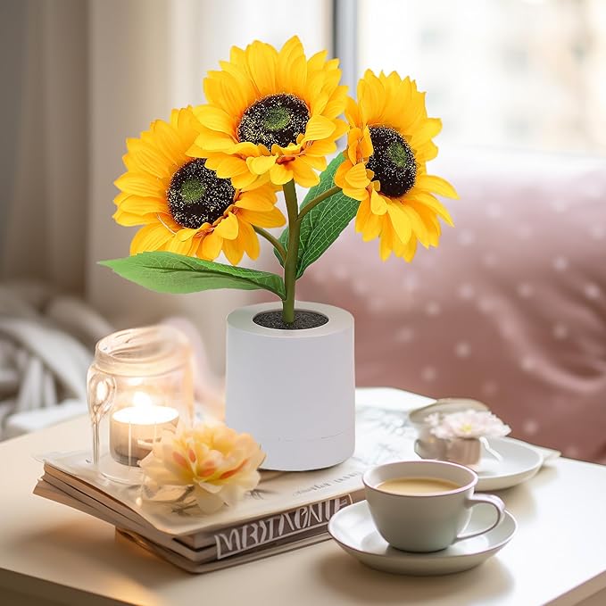 Cette Lampe éclatante de Tournesol pour une Lumière Douce et Chaleureuse