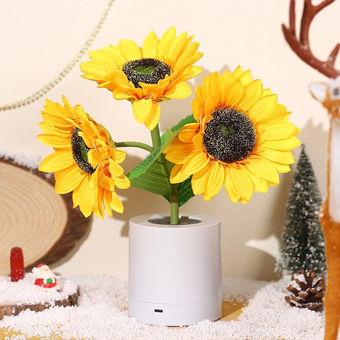 Cette Lampe éclatante de Tournesol pour une Lumière Douce et Chaleureuse