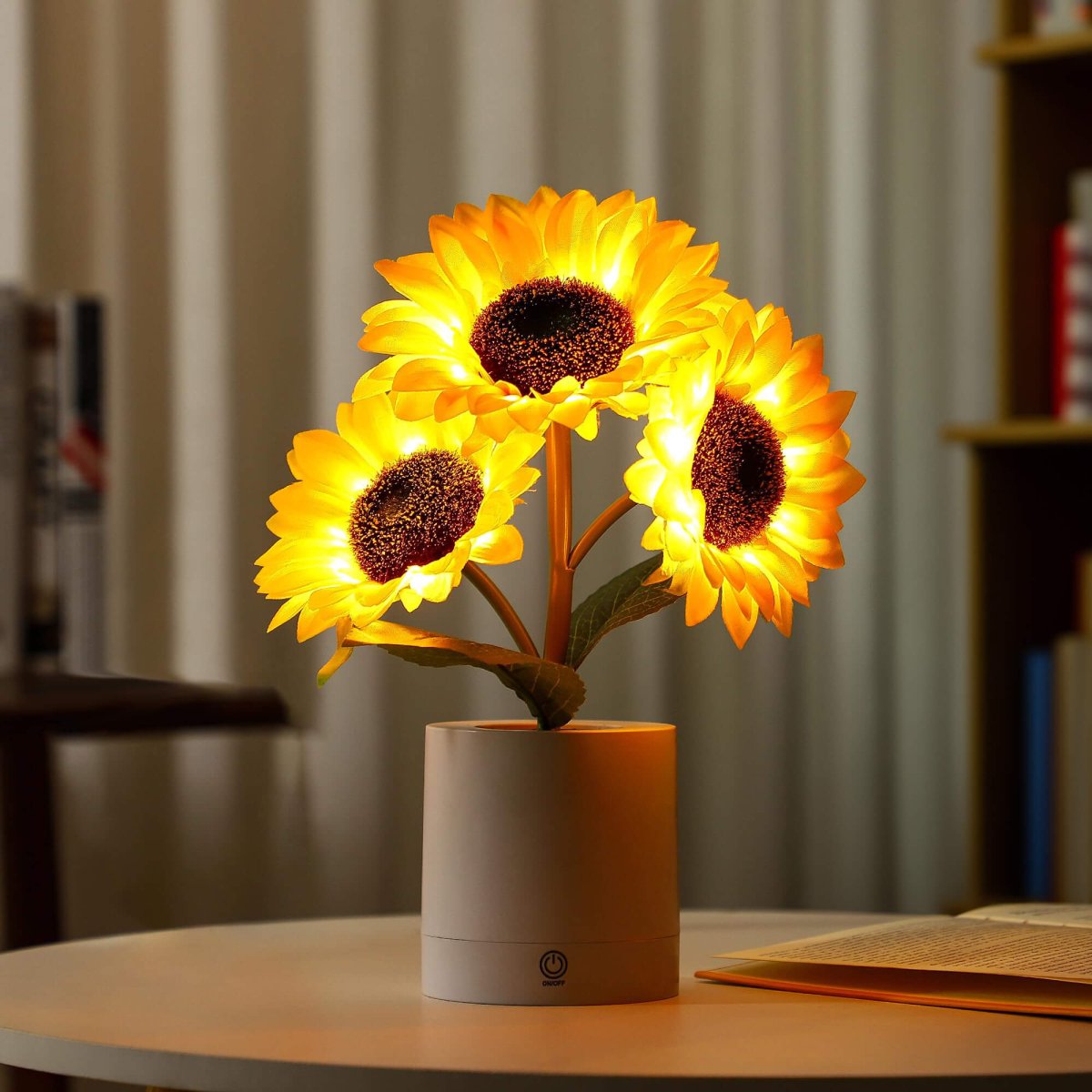Cette Lampe éclatante de Tournesol pour une Lumière Douce et Chaleureuse