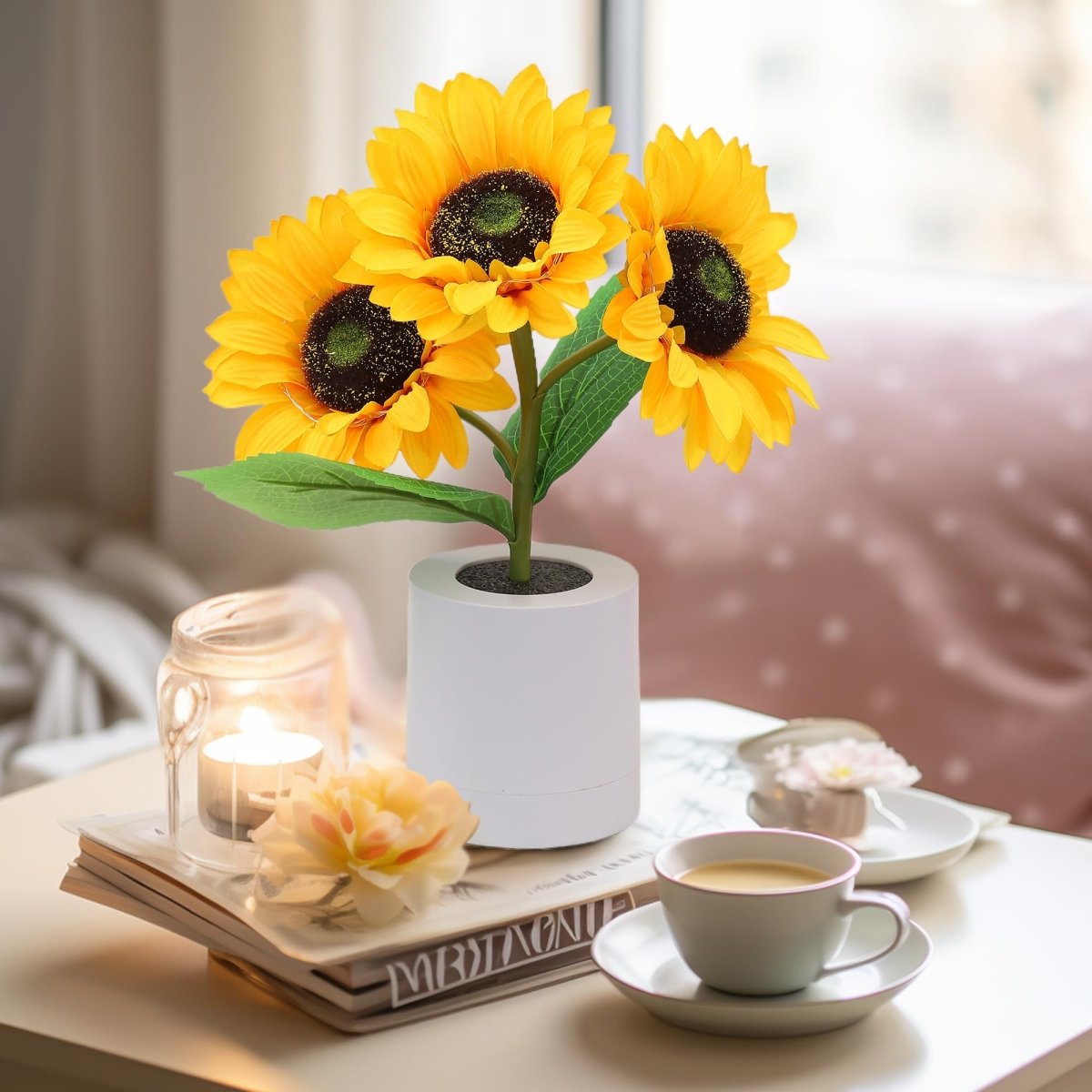 Cette Lampe éclatante de Tournesol pour une Lumière Douce et Chaleureuse
