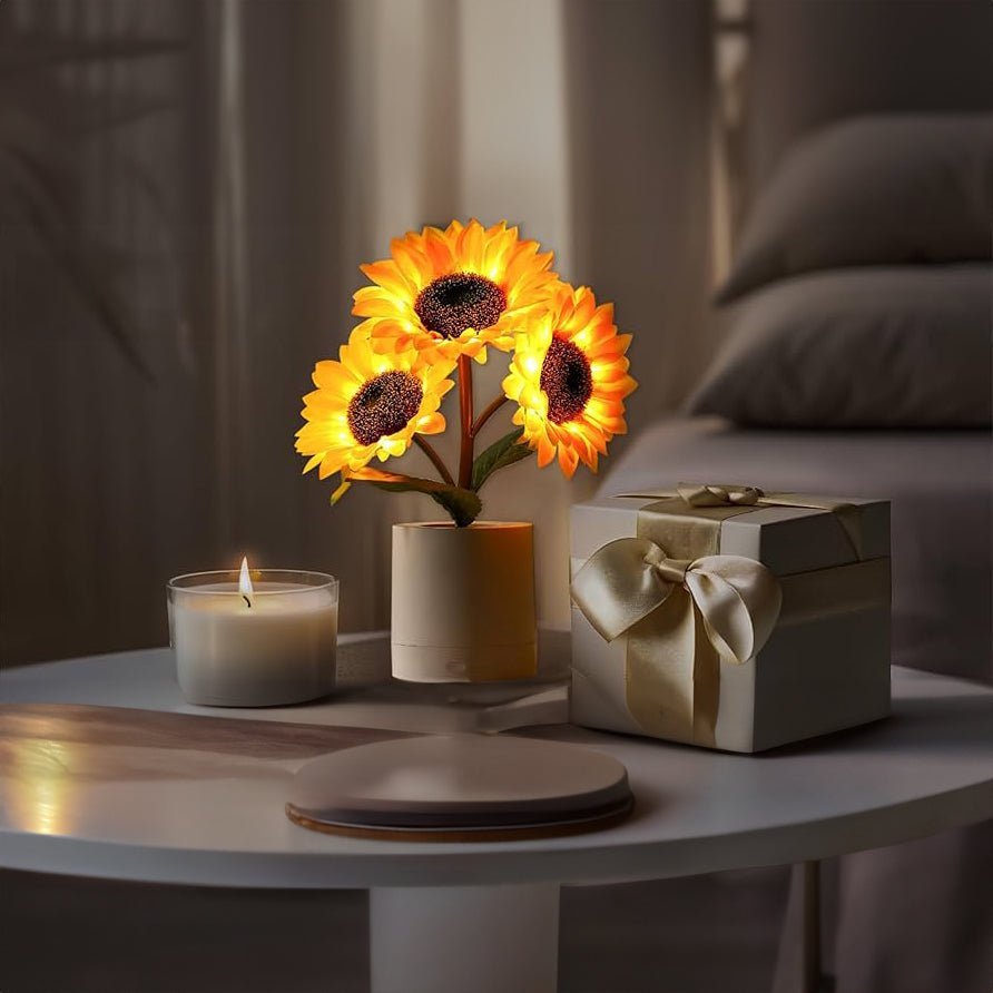 Cette Lampe éclatante de Tournesol pour une Lumière Douce et Chaleureuse