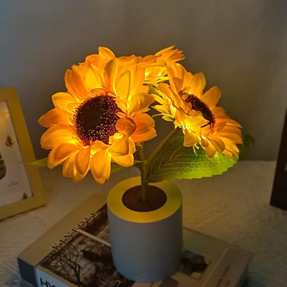 Cette Lampe éclatante de Tournesol pour une Lumière Douce et Chaleureuse