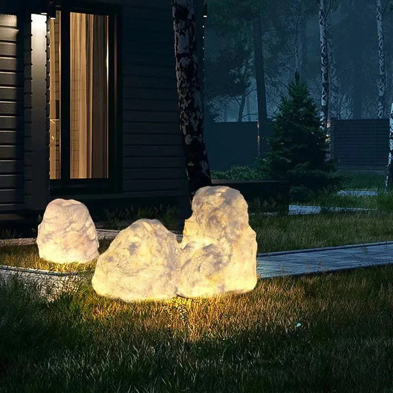 Éclairez votre Jardin avec la Lampe de Jardin en Pierre Fonctionnelle
