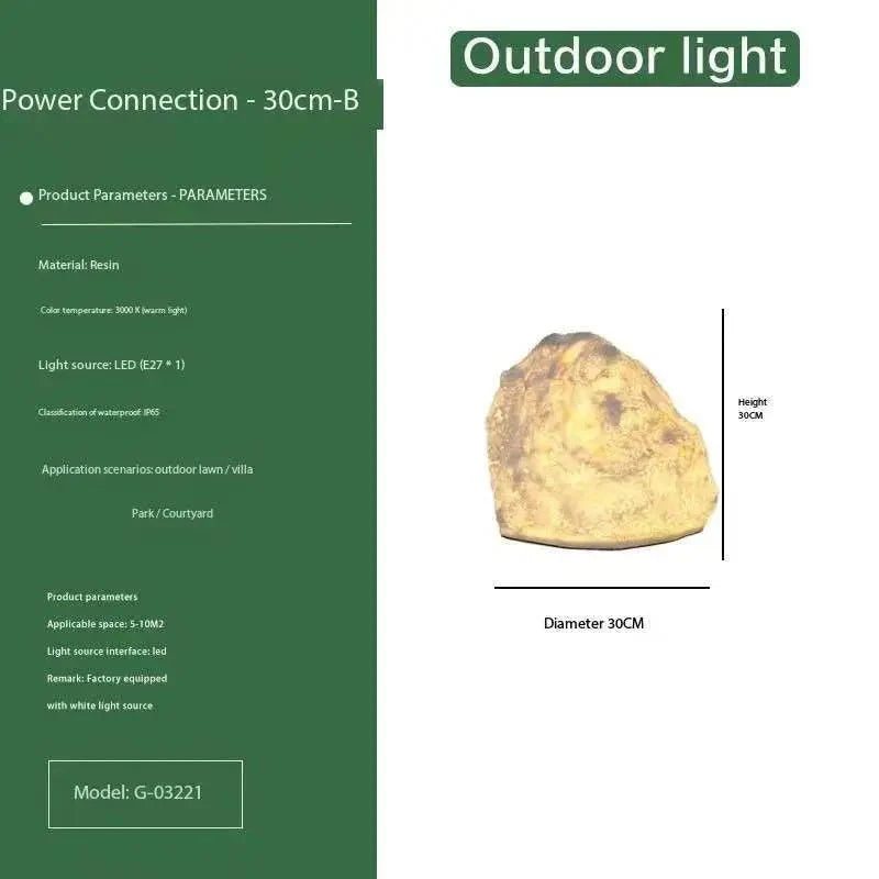 Éclairez votre Jardin avec la Lampe de Jardin en Pierre Fonctionnelle