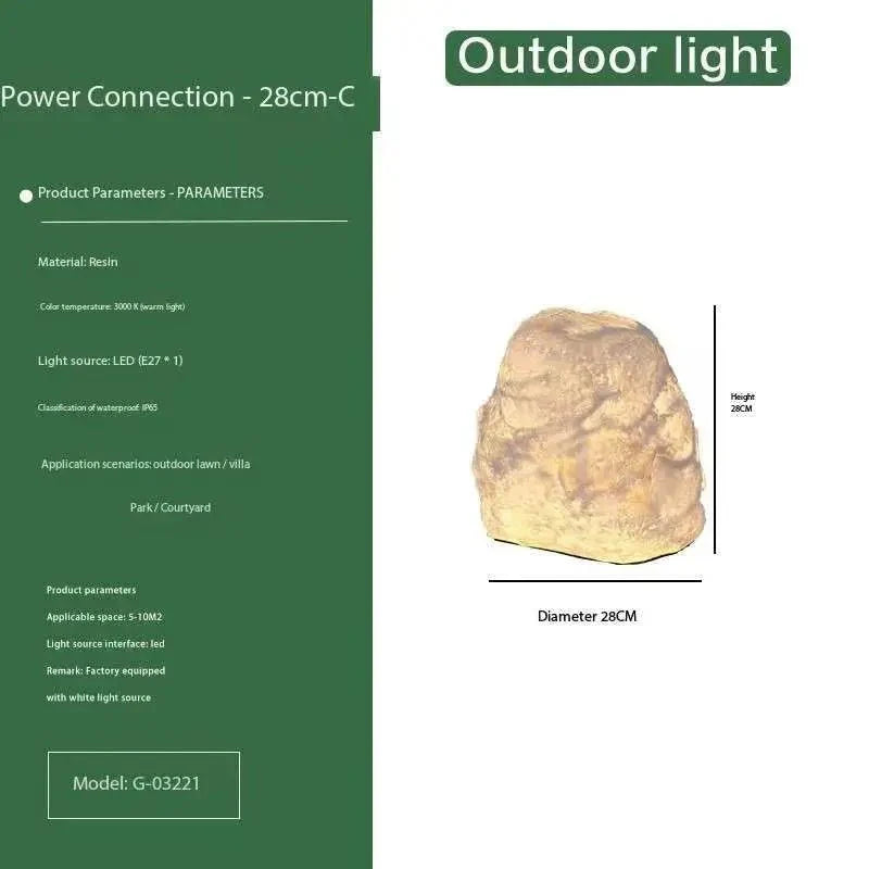 Éclairez votre Jardin avec la Lampe de Jardin en Pierre Fonctionnelle