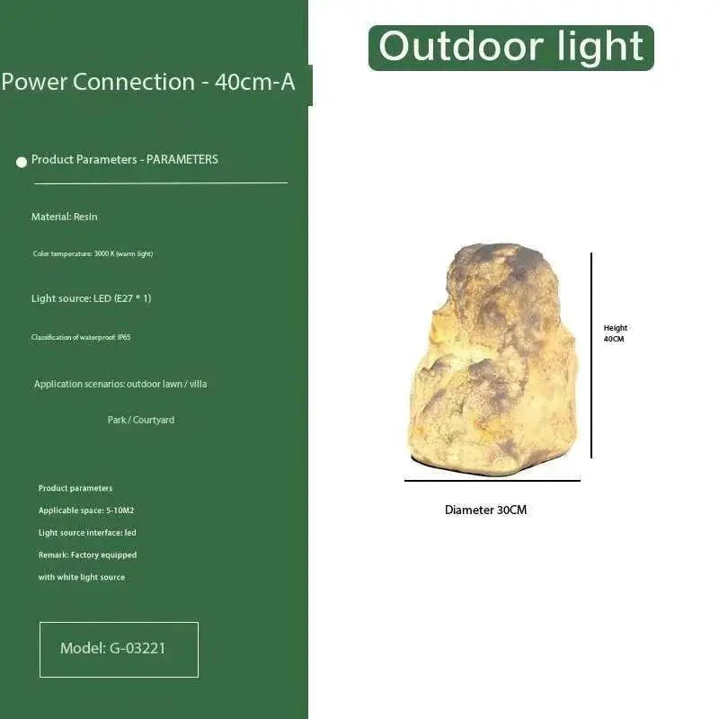 Éclairez votre Jardin avec la Lampe de Jardin en Pierre Fonctionnelle