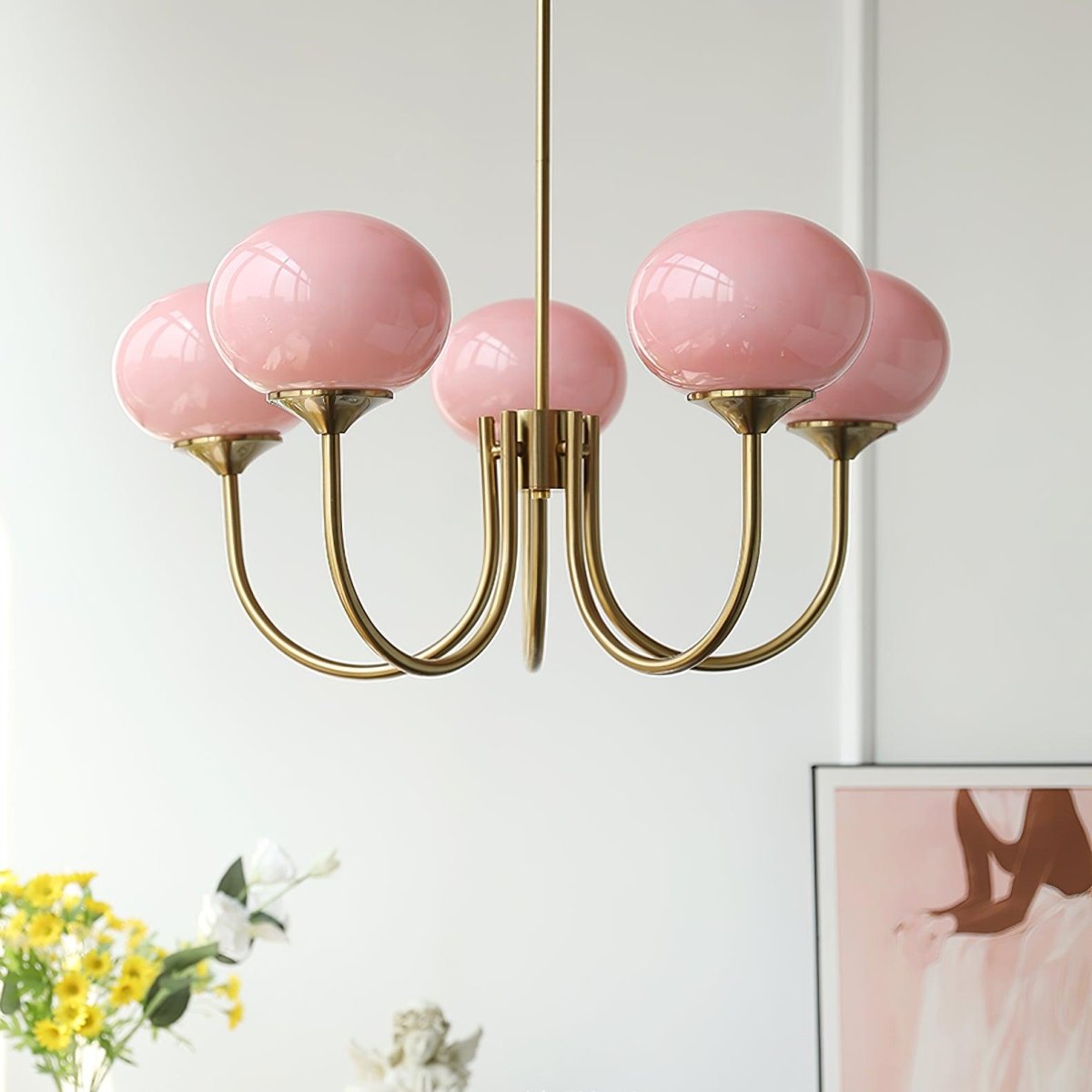 Lueur D'amour : Kronleuchter Aus Marshmallow au Design Moderne