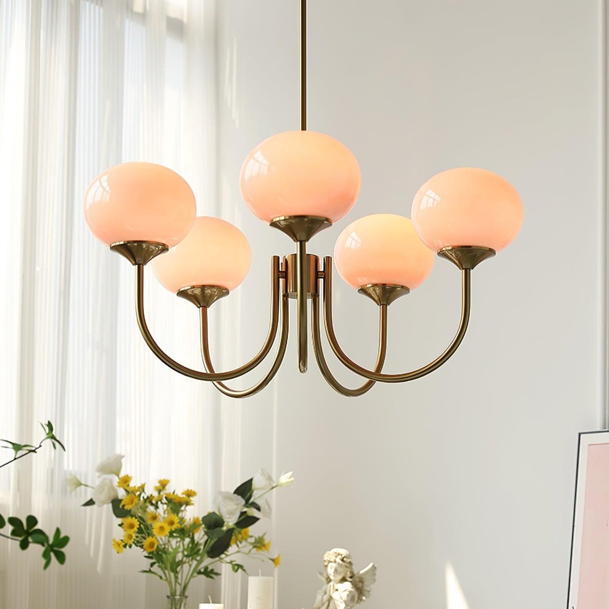 Lueur D'amour : Kronleuchter Aus Marshmallow au Design Moderne