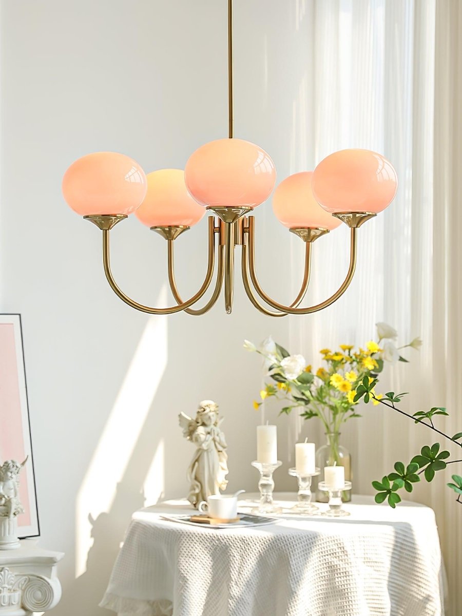 Lueur D'amour : Kronleuchter Aus Marshmallow au Design Moderne