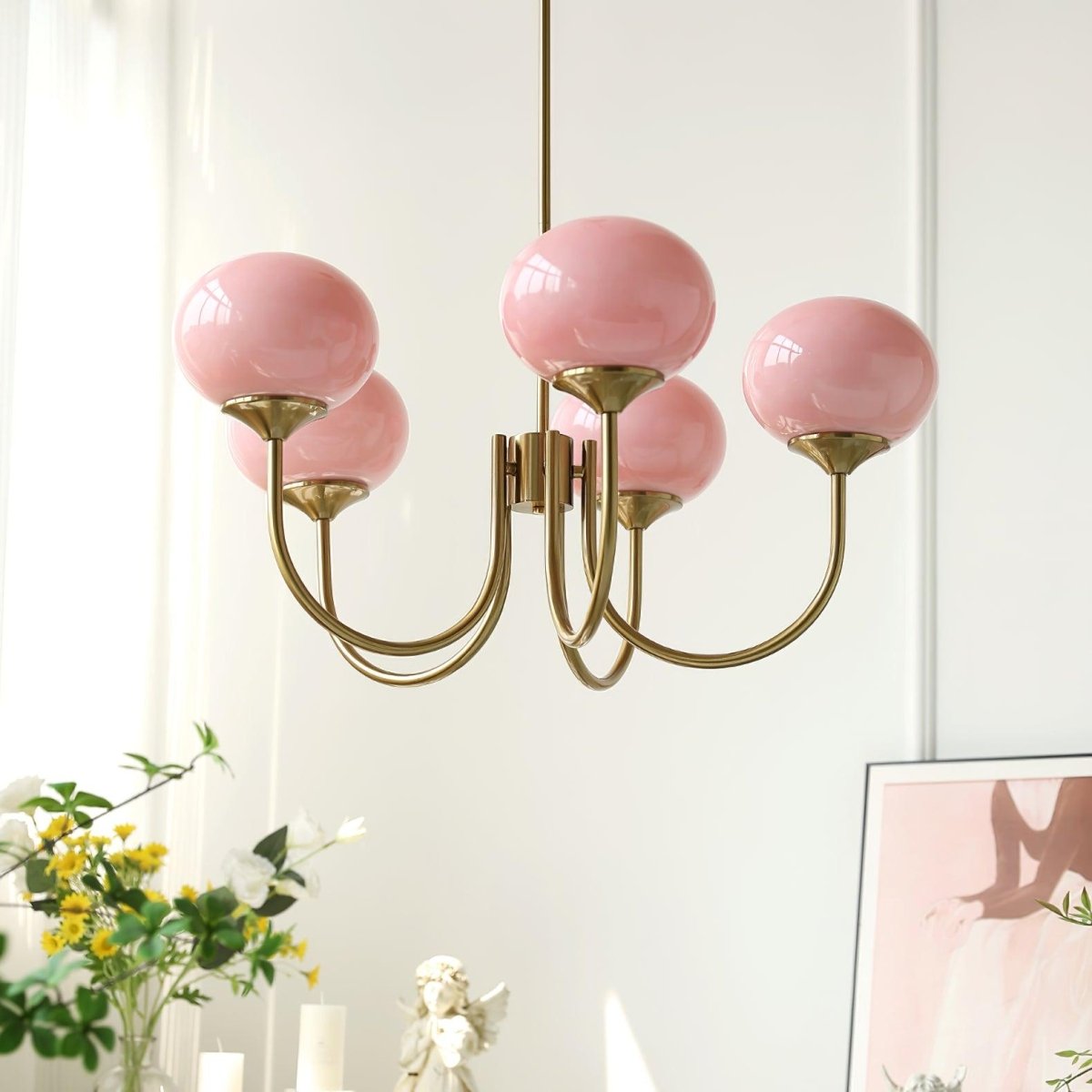 Lueur D'amour : Kronleuchter Aus Marshmallow au Design Moderne
