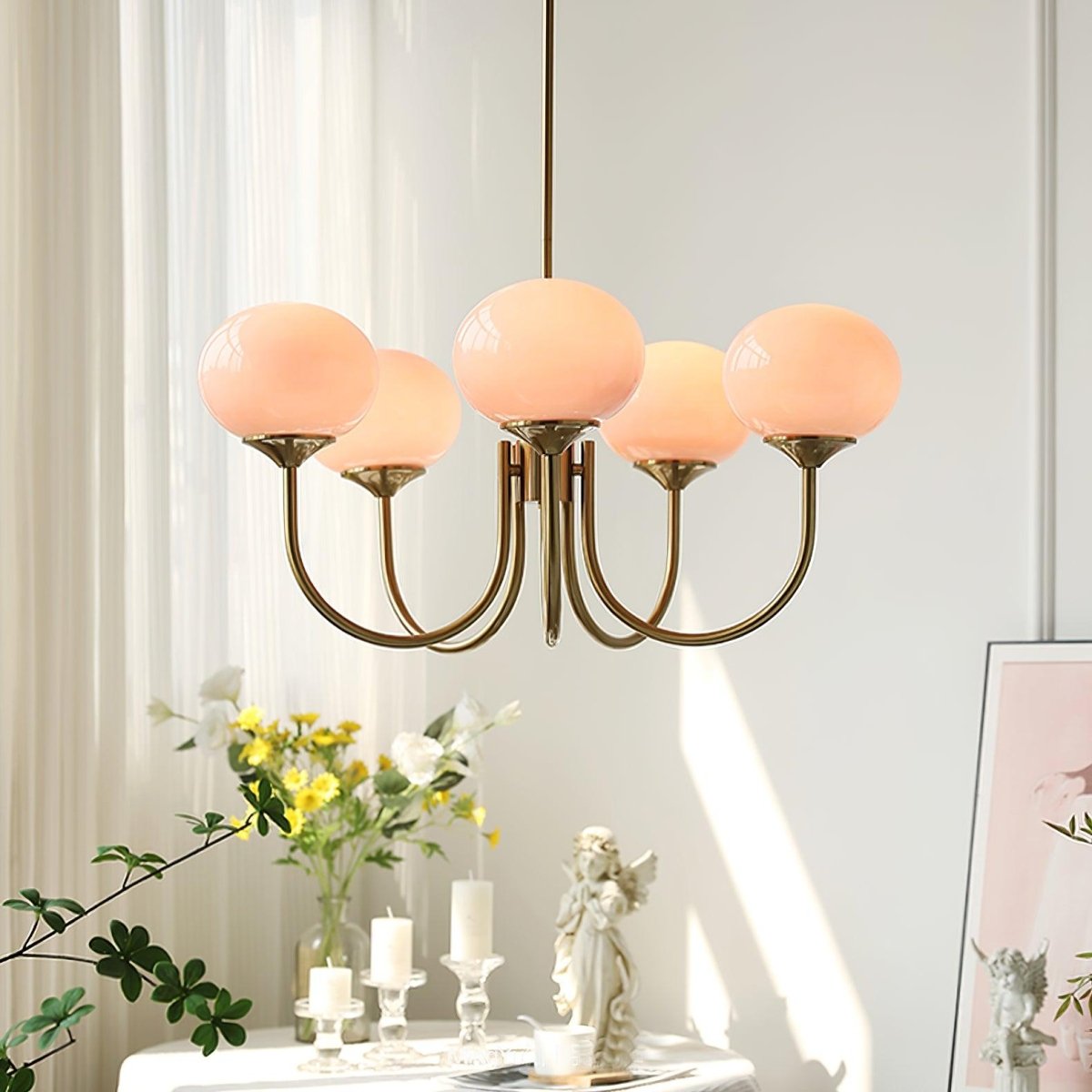 Lueur D'amour : Kronleuchter Aus Marshmallow au Design Moderne