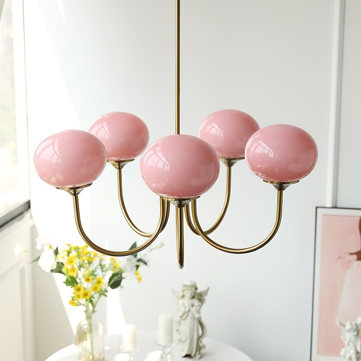 Lueur D'amour : Kronleuchter Aus Marshmallow au Design Moderne