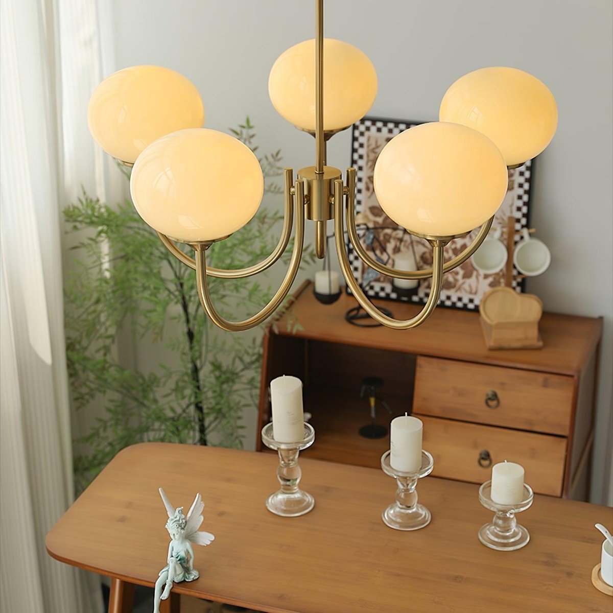 Lueur D'amour : Kronleuchter Aus Marshmallow au Design Moderne