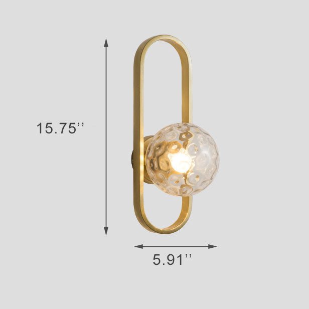 Éclairez votre Espace avec la Moderne Wandlampe à Glaskugel