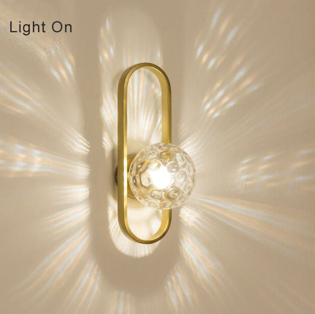 Éclairez votre Espace avec la Moderne Wandlampe à Glaskugel