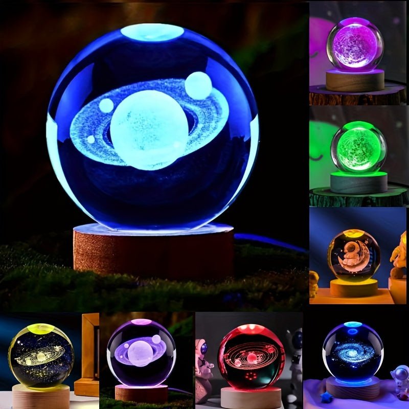 Lumisphere Nachtlampe Mit Holzsockel Für Eine Magievolle Atmosphäre