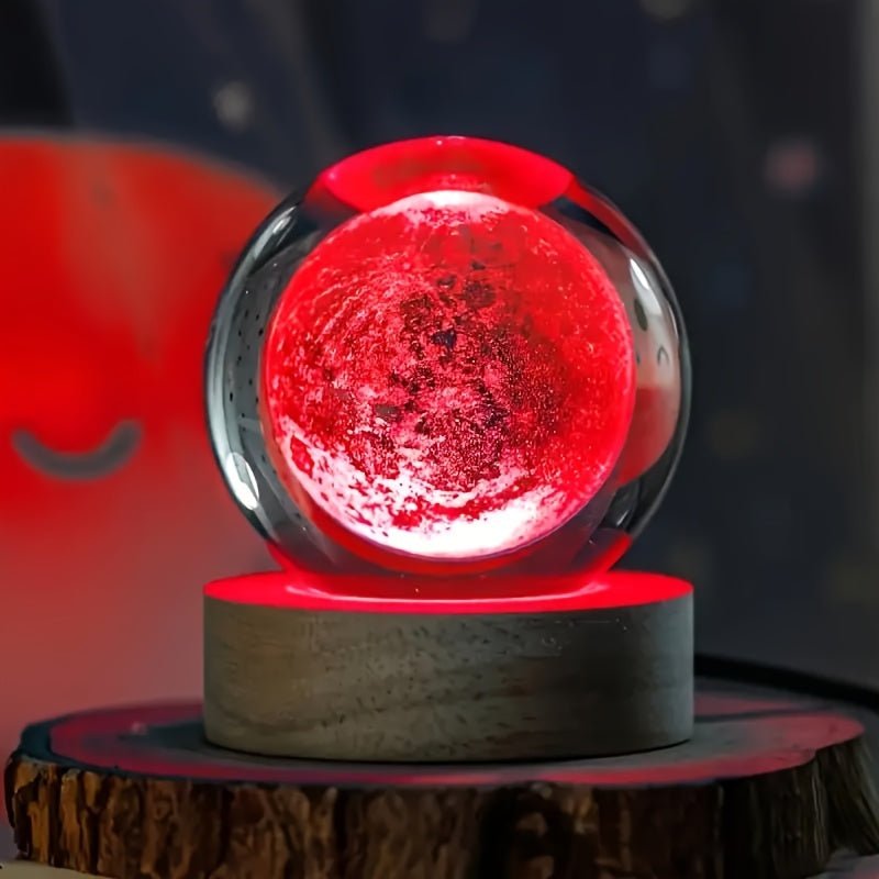 Lumisphere Nachtlampe Mit Holzsockel Für Eine Magievolle Atmosphäre