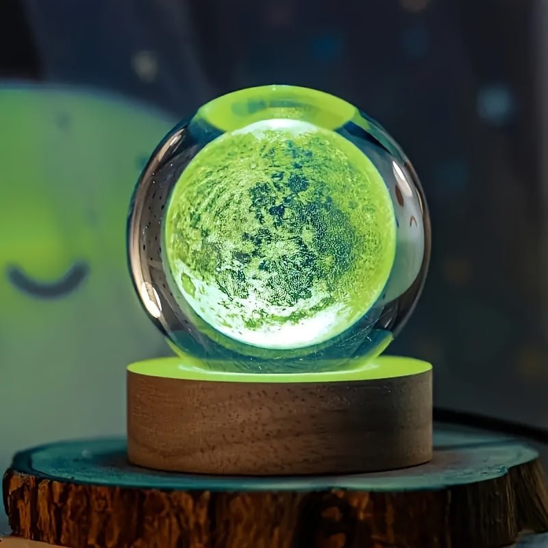 Lumisphere Nachtlampe Mit Holzsockel Für Eine Magievolle Atmosphäre