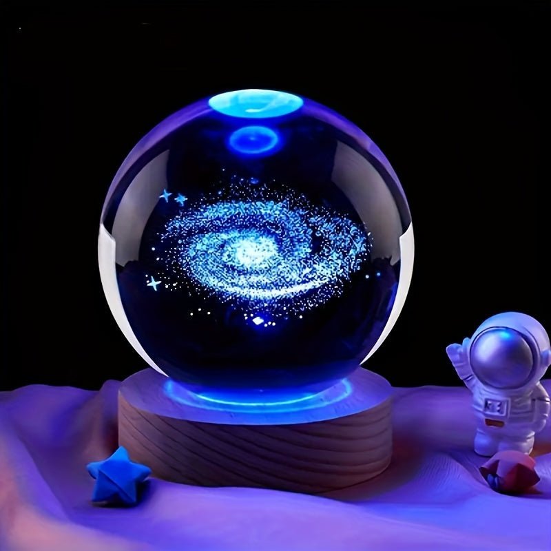 Lumisphere Nachtlampe Mit Holzsockel Für Eine Magievolle Atmosphäre