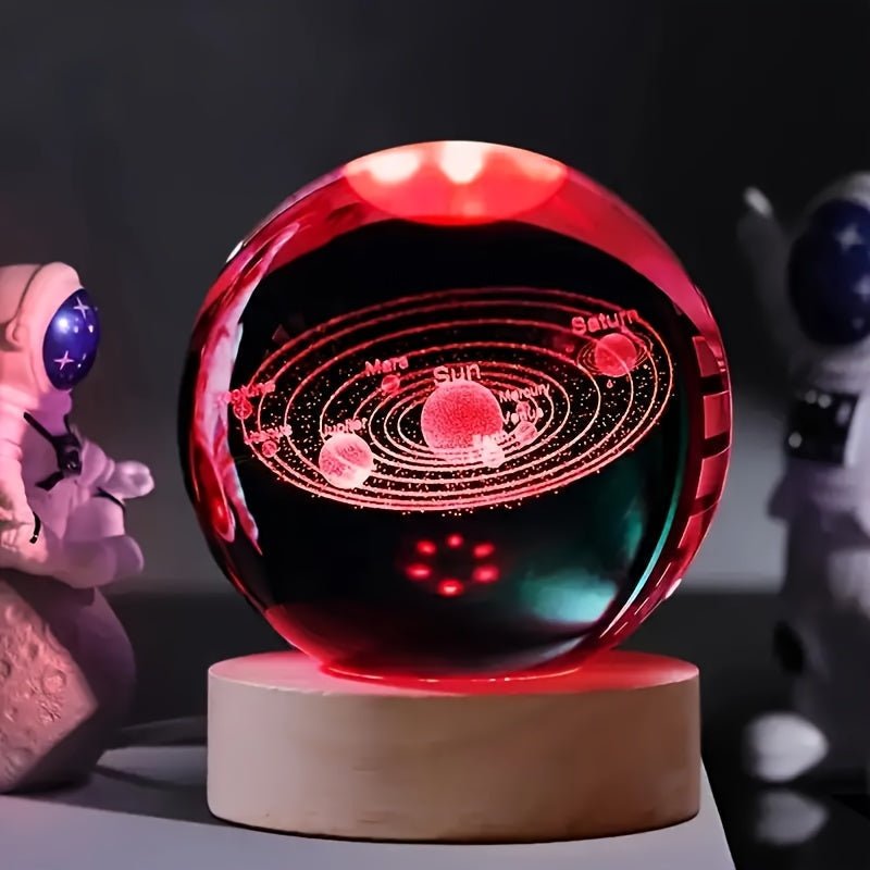 Lumisphere Nachtlampe Mit Holzsockel Für Eine Magievolle Atmosphäre