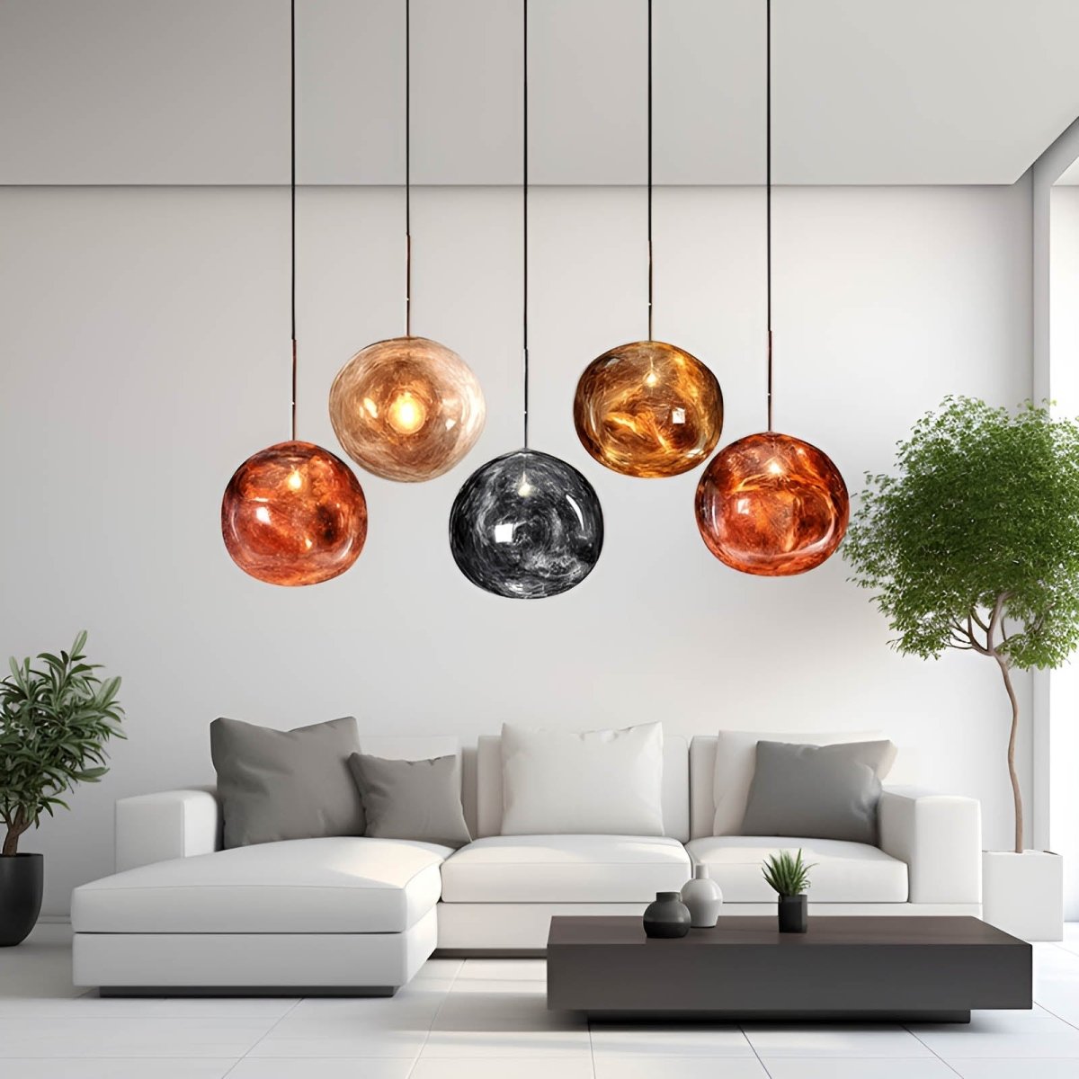 Éclairez avec Amour votre Espace Moderne avec la Luna Resin Pendelleuchte