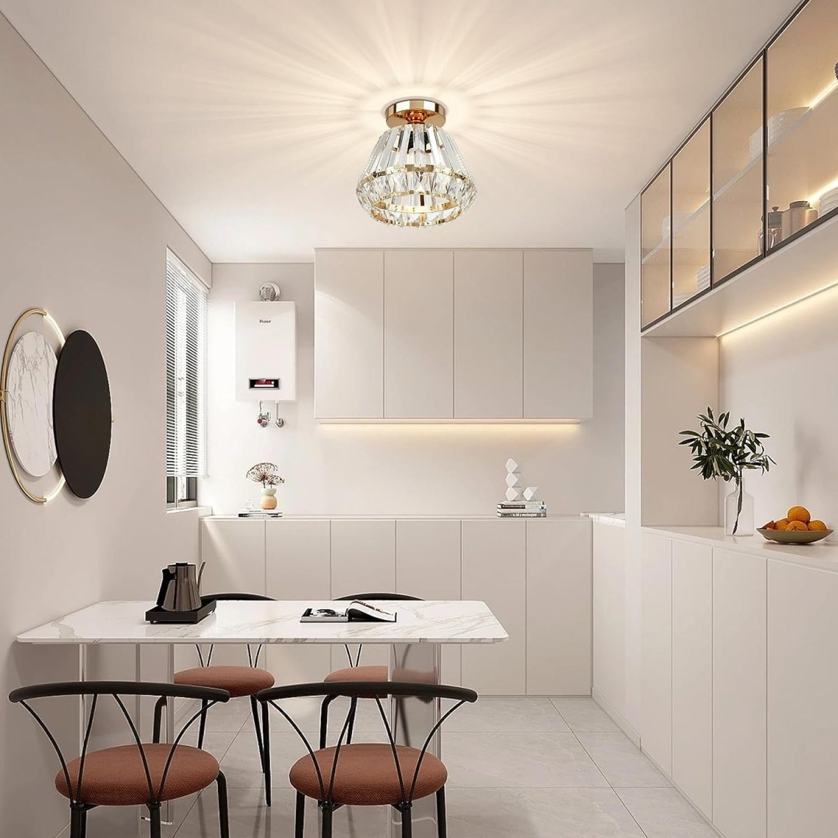 Laissez-vous Séduire par notre Lustre en Cristal Nordique de Luxe