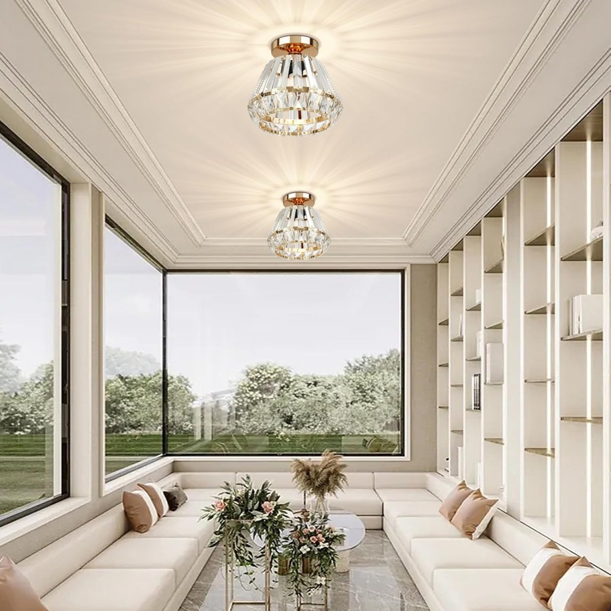 Laissez-vous Séduire par notre Lustre en Cristal Nordique de Luxe