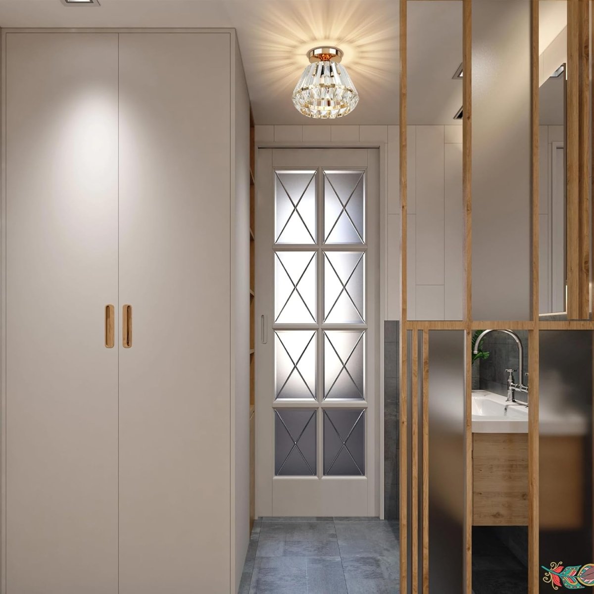 Laissez-vous Séduire par notre Lustre en Cristal Nordique de Luxe
