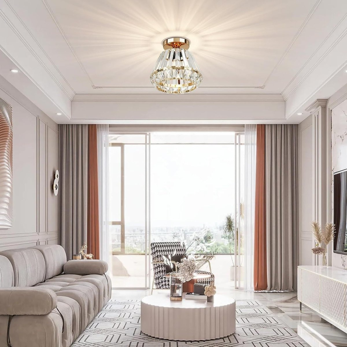 Laissez-vous Séduire par notre Lustre en Cristal Nordique de Luxe