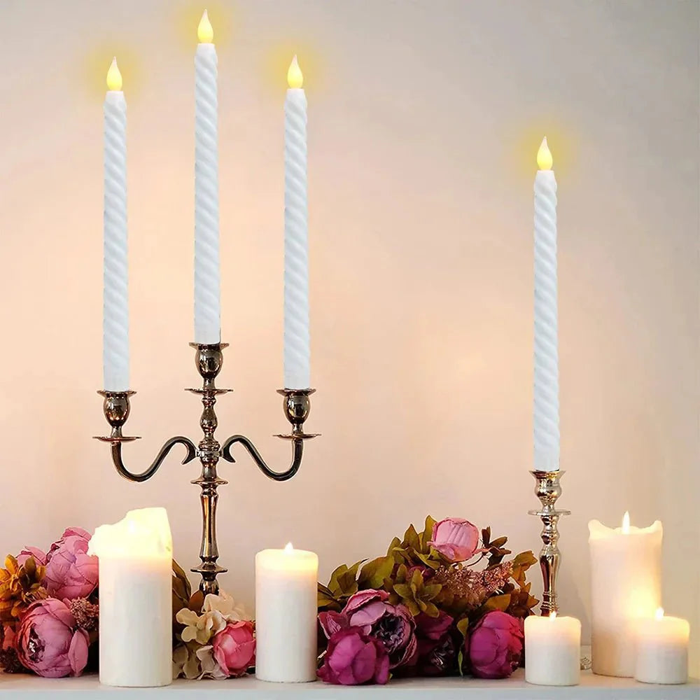 Bougies Led 3d pour Célébrer des Moments Spéciaux avec Flamme Vacillante