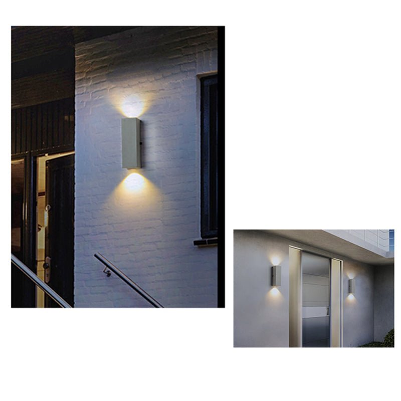 Lampe de Mur Extérieur Minimaliste en Zement et Acrylique